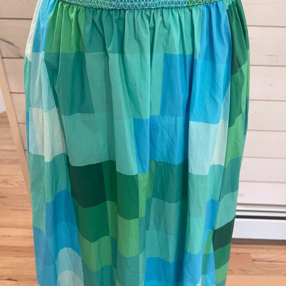 Plenty by Tracy Reese Smocked Halter A-Line Dress Size Large - Picture 9 of 14